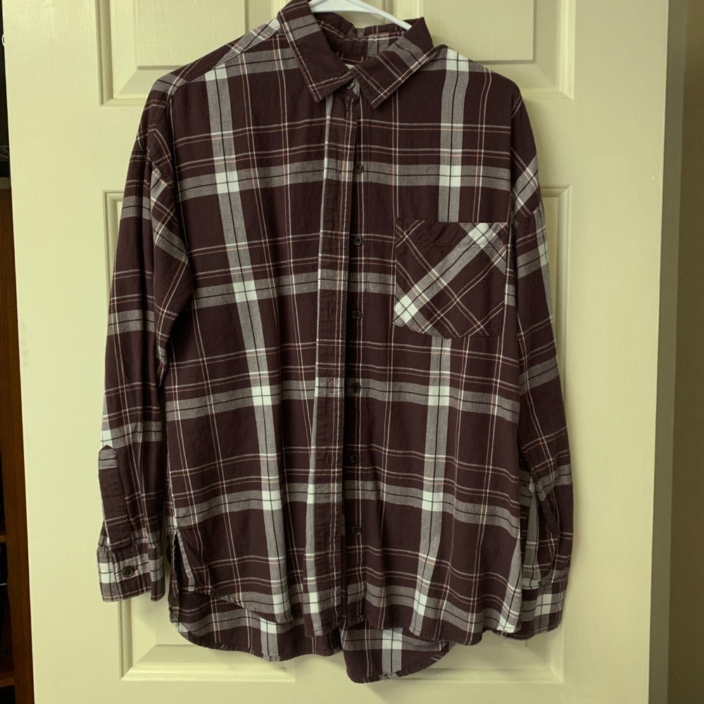 Purple Boyfriend Old Navy Flannel
